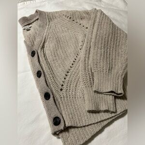 American Eagle cropped cardigan knit button up sweater